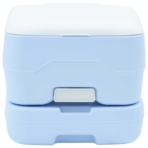 vidaXL Nometnes tualete Gaiši zilā un balta 41,5 x 36,5 x 30 cm