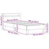 vidaXL Gultas rāmis Vecs koks 98.5 x 200 cm Inženierijas koks