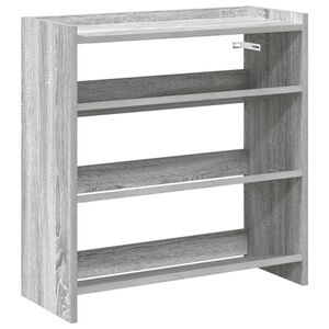 vidaXL apavu plaukts pelēka ozola 60x25x62 cm inženierijas koks