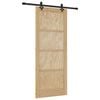 vidaXL Slīdo&scaron;ās durvis ORKDAL 86 x 211 cm Priedes masīvkoks Dabiska