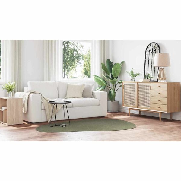 vidaXL Teritorijas paklāji HUARTE Meža zaļ&scaron; 140 x 200 cm Poliesters