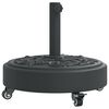 vidaXL saulessarga pamatne ar riteņiem, &Oslash;38 / 48 mm kātiem, 27 kg