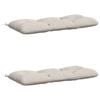 vidaXL Solā vaļņi VIANEN 2 gab. 100% poliesters Balts 120 x 50 x 12 cm