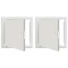 vidaXL Pieejas panelis 2 gab. Balts 23 x 23 x 3 cm Tērauds
