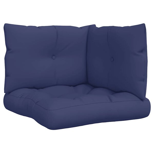 vidaXL pale&scaron;u matrači, 3 gab., tum&scaron;i zils oksforda audums