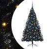 vidaXL Mākslīgais LED Ziemassvētku eglīte su 300 LED Melna 180 cm PVC