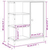 vidaXL skapītis, pelēka ozolkoka, 70x30x80 cm, inženierijas koks