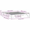 vidaXL Gultas rāmis Dabiska 180 x 200 cm Ciets priedes koks