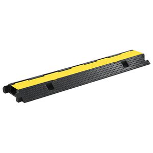 vidaXL kabeļu aizsargs, rampa, 1 kanāls, 100 cm, gumija