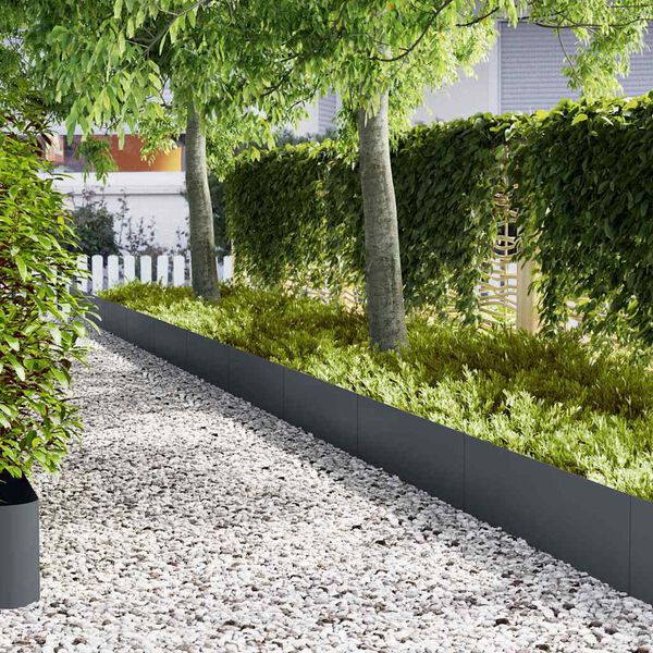 vidaXL Zāliena Apmale 30 pcs Antracīts 100 x 0.05 x 20 cm