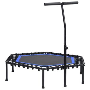 vidaXL fitnesa batuts ar rokturi, 122 cm