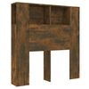 vidaXL gultas galvgalis ar plauktu, ozolkoka krāsa, 100x18,5x102,5 cm