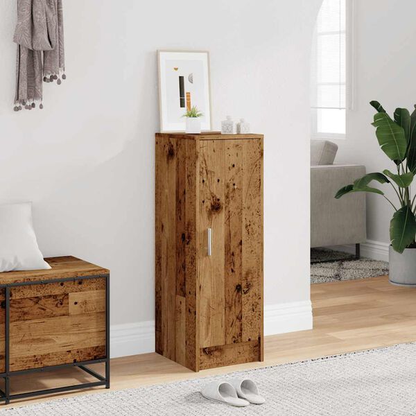 vidaXL apavu skapis Old Wood 32x35x92 cm Engineered Wood