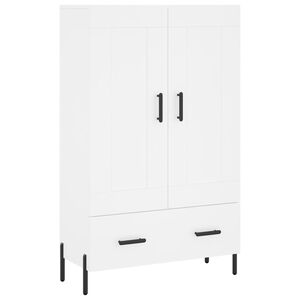vidaXL augstais skapītis, balts, 69,5x31x115 cm, inženierijas koks