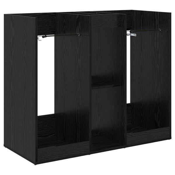 vidaXL Golfu skapis Vienkrāsains Melns ozolkoks 102 x 45 x 85,5 cm