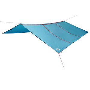vidaXL kempinga tents, zila, 420x440 cm, ūdensizturīga