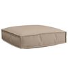 vidaXL Spilvens Oksforda audums Pelēkbrūna 60 x 60 x 12 cm