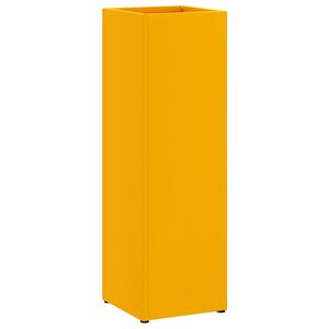 vidaXL Lietus lietussarga statīvs Sinepju 15,5 x 15,5 x 49 cm Tērauds