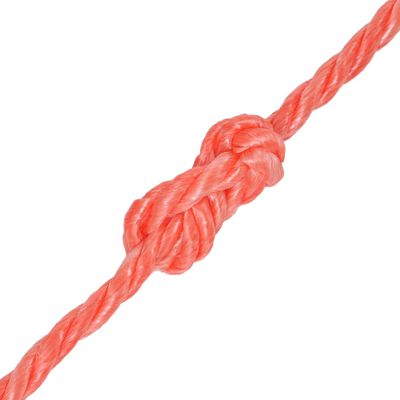 vidaXL vīta virve, polipropilēns, 14 mm, 250 m, oranža