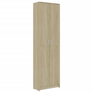 vidaXL gaiteņa skapis, ozolkoka krāsā, 55x25x189 cm, inženierijas koks
