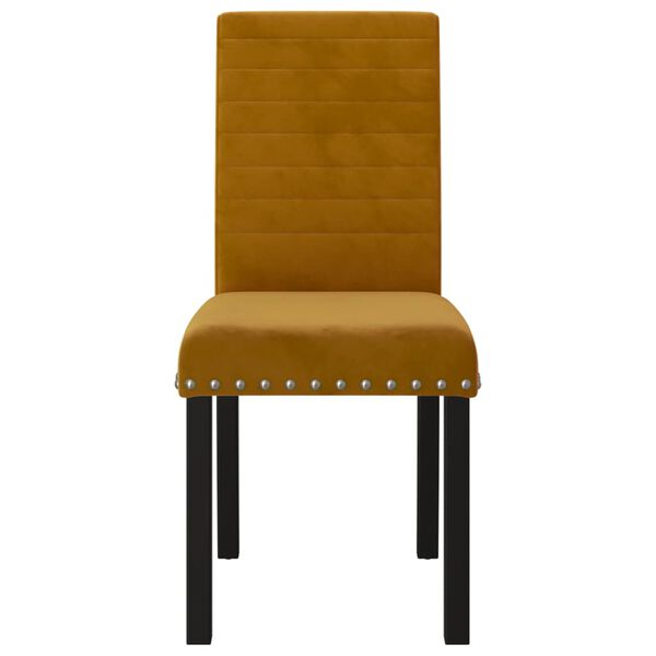 vidaXL virtuves krēsli, 4 gab., brūns samts