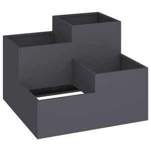 vidaXL Dārza stādītājs Antracīts 80 x 80 x 60 cm Tērauds