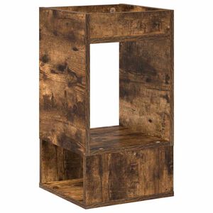vidaXL Papildu galdiņ&scaron; Dūmaka ozols 30 x 30 x 56 cm Inženierijas koks