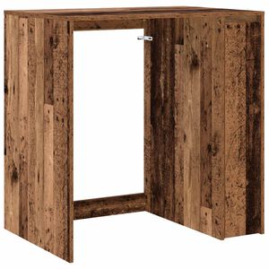 vidaXL Veļas ma&scaron;īnas skapis ar uzglabā&scaron;anu Vecs koks 87 x 60 x 89 cm