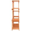 vidaXL puķu statīvs, 110x25x110,5 cm, egles masīvkoks