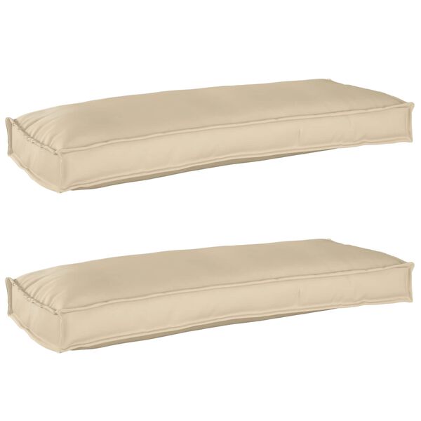 vidaXL Kastī&scaron;u spilvenu komplekts 2 pcs Bē&scaron;a 100 x 40 x 8 cm