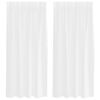 vidaXL Voile aizkaris 2 gab. Balts 175 x 140 cm Poliesters