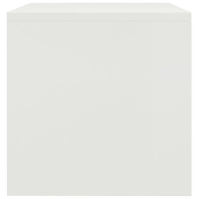 vidaXL naktsskapīši, 2 gab., 40x30x30 cm, balti, skaidu plāksne