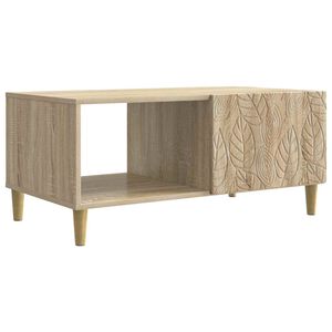 vidaXL Kafijas galdiņ&scaron; Sonomas ozols 90 x 50 x 40 cm Inženierijas koks