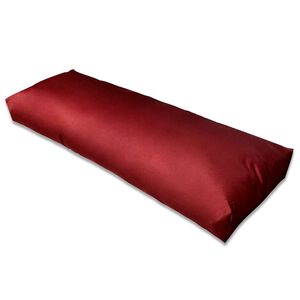 vidaXL atzveltnes spilvens, 120x40x10 cm, polsterēts, vīna sarkans