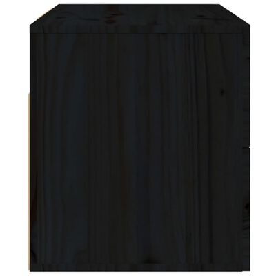 vidaXL sienas naktsskapītis, melns, 50x36x40 cm