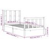 vidaXL gulta bez matrača, balts, 90x200 cm, priedes masīvkoks
