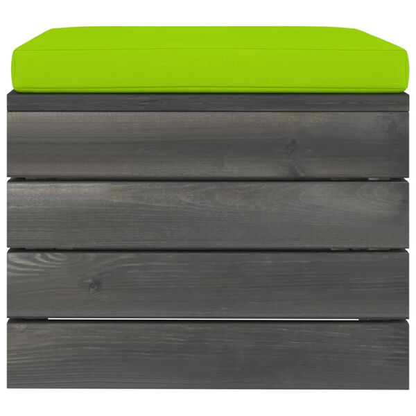 vidaXL 9-daļīgs dārza pale&scaron;u mēbeļu komplekts ar matračiem, priede