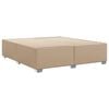 vidaXL gultas rāmis, kapučīno krāsas, 200x200 cm, mākslīgā āda