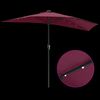 vidaXL Dārza parasols Bordo sarkans 294 x 150 x 224 cm