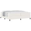 vidaXL Kastītes atsperu gulta Krēmkrāsa 200 x 200 cm Korduroja audums