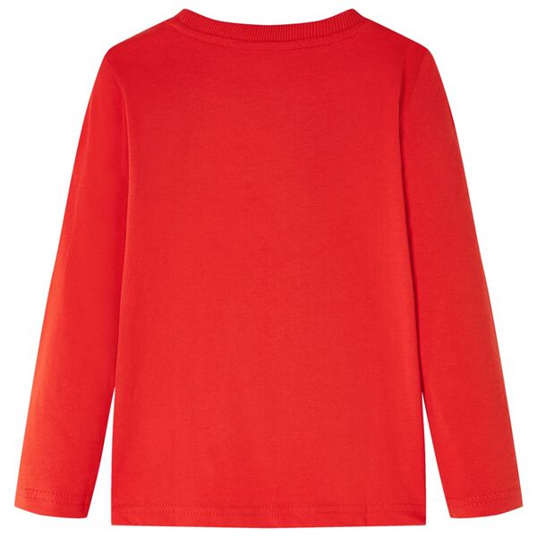 Bērnu krekls ar garām piedurknēm, sarkans, 128