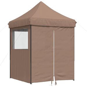 vidaXL Balles telts 200 x 200 x 306 cm Brūna Oksforda audums