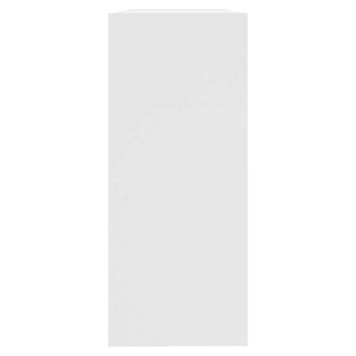 vidaXL grāmatu plaukts, aizslietnis, balts, 100x30x72 cm