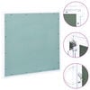 vidaXL revīzijas lūka, alumīnija rāmis, ģip&scaron;kartons, 500x500 mm