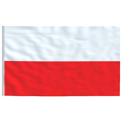 vidaXL Polijas karogs, 90x150 cm