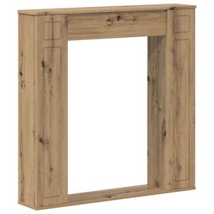 vidaXL Kamīna rāmis Artisan Ozols 100 x 20 x 100 cm Inženierijas koks