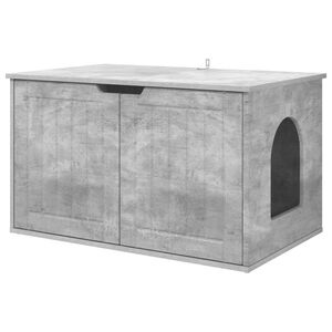 vidaXL Kaķu māja Betons 85 x 55 x 50,5 cm Inženierijas koks