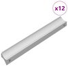 vidaXL Rokturi 12 gab. Sudraba 105.7 x 7.4 x 15.5 mm Alumīnijs