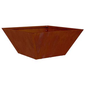vidaXL Dārza stādītājs Rūsa 35 x 35 x 15 cm Novecināts tērauds