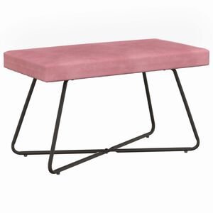 vidaXL sols Rozā 80 x 40 x 45 cm Samts